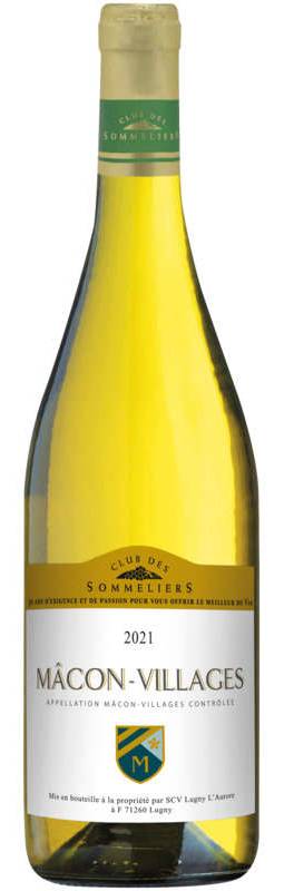 Club Des Sommeliers Mâcon-Villages - Bourgogne - Alc. 12% vol. - Vin blanc - 75cl