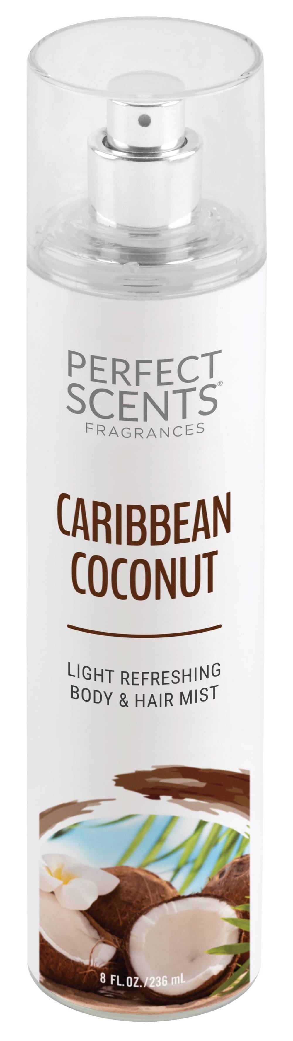 Perfect Scents Caribbean Coconut Body & Hair Mist, 8 OZ