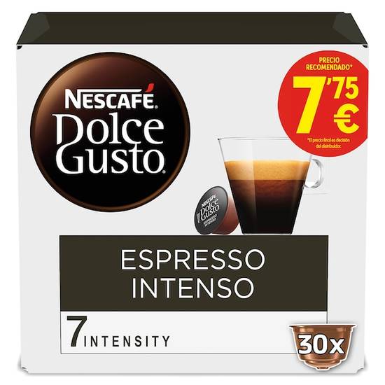 Café en cápsulas espresso intenso Nescafé Dolce Gusto caja 30 unidades