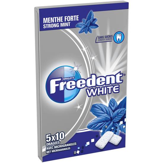 Freedent - Dragées blanche à la menthe forte (5 pièces)