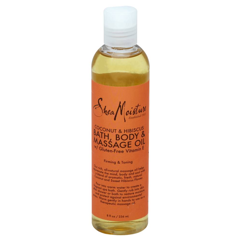 Shea Moisture Coconut & Hibiscus Bath, Body & Massage Oil (8 fl oz)