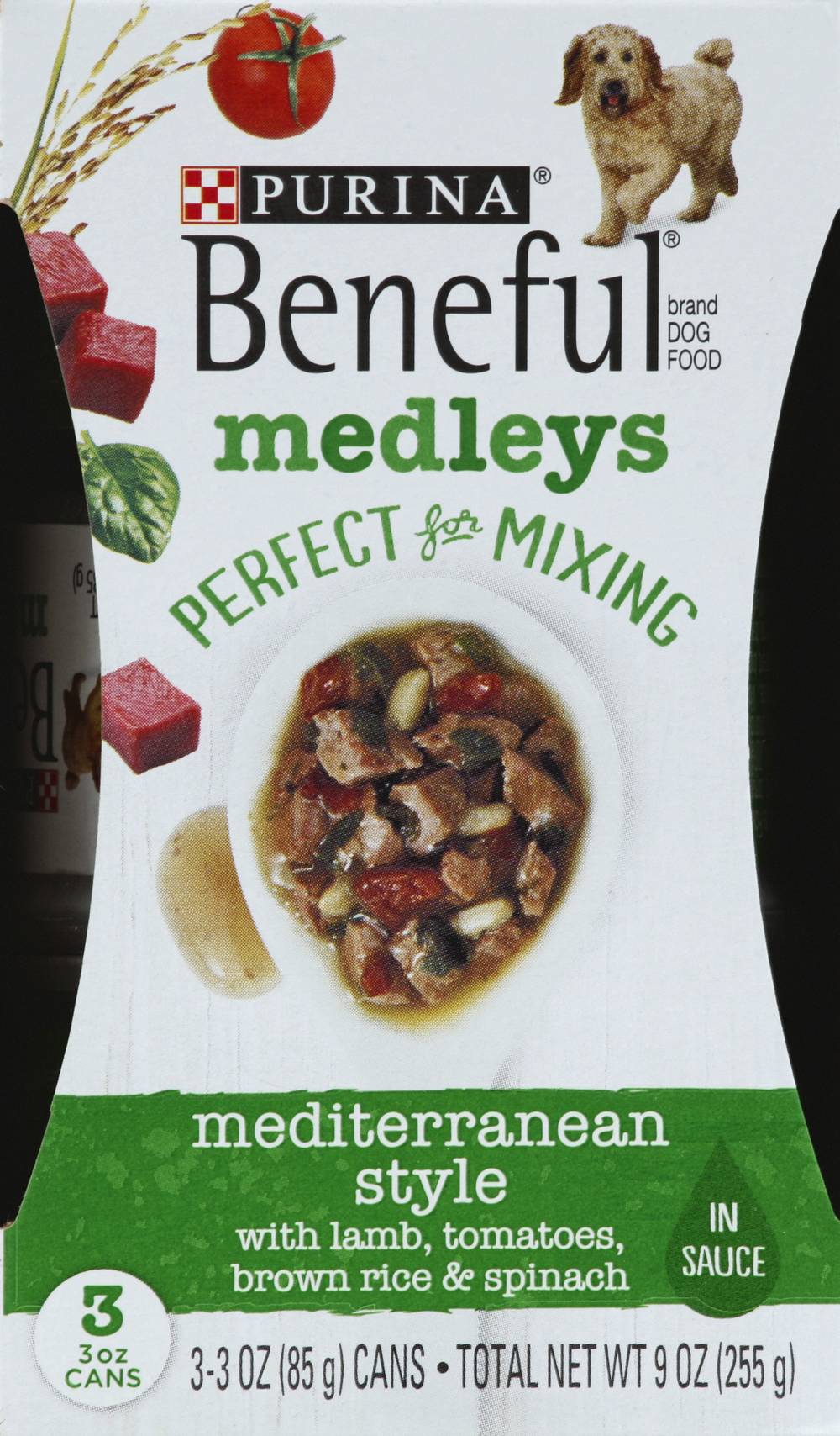 Beneful Medleys Mediterranean Style Dog Food With Lamb (9 oz)