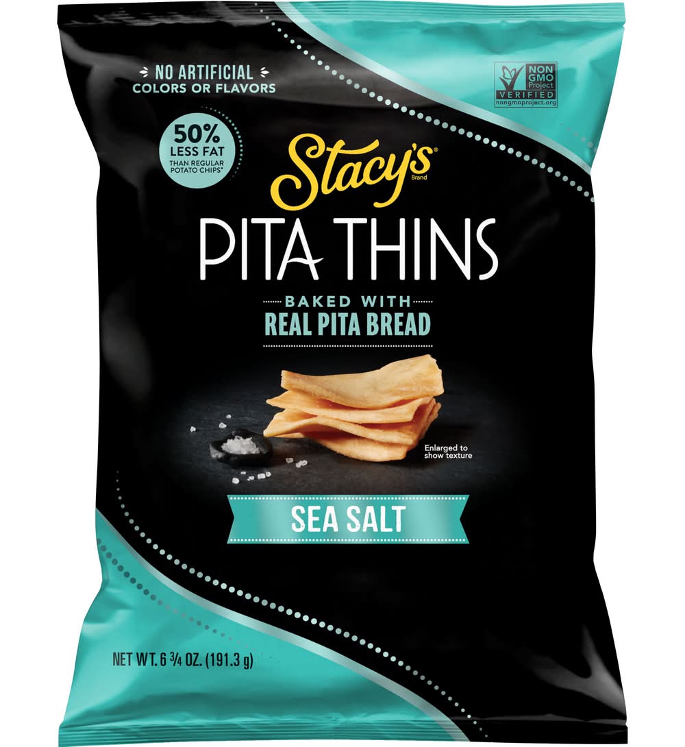 Stacy's Baked Pita Thins, Sea Salt (6.75 oz)