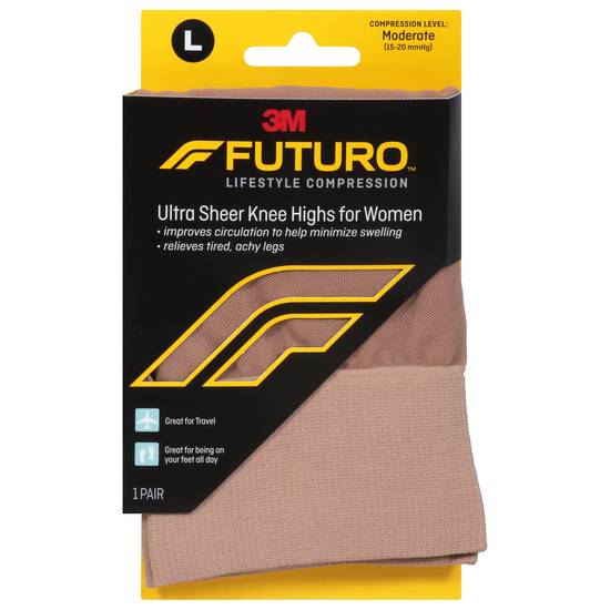 Futuro Ultra Sheer Knee Highs For Women Nude
