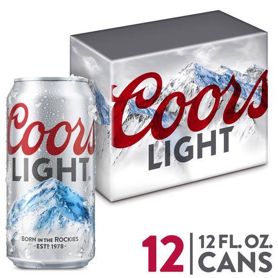 Coors Light Can Al 12Pk 12 Fld oz (4.2% ABV)
