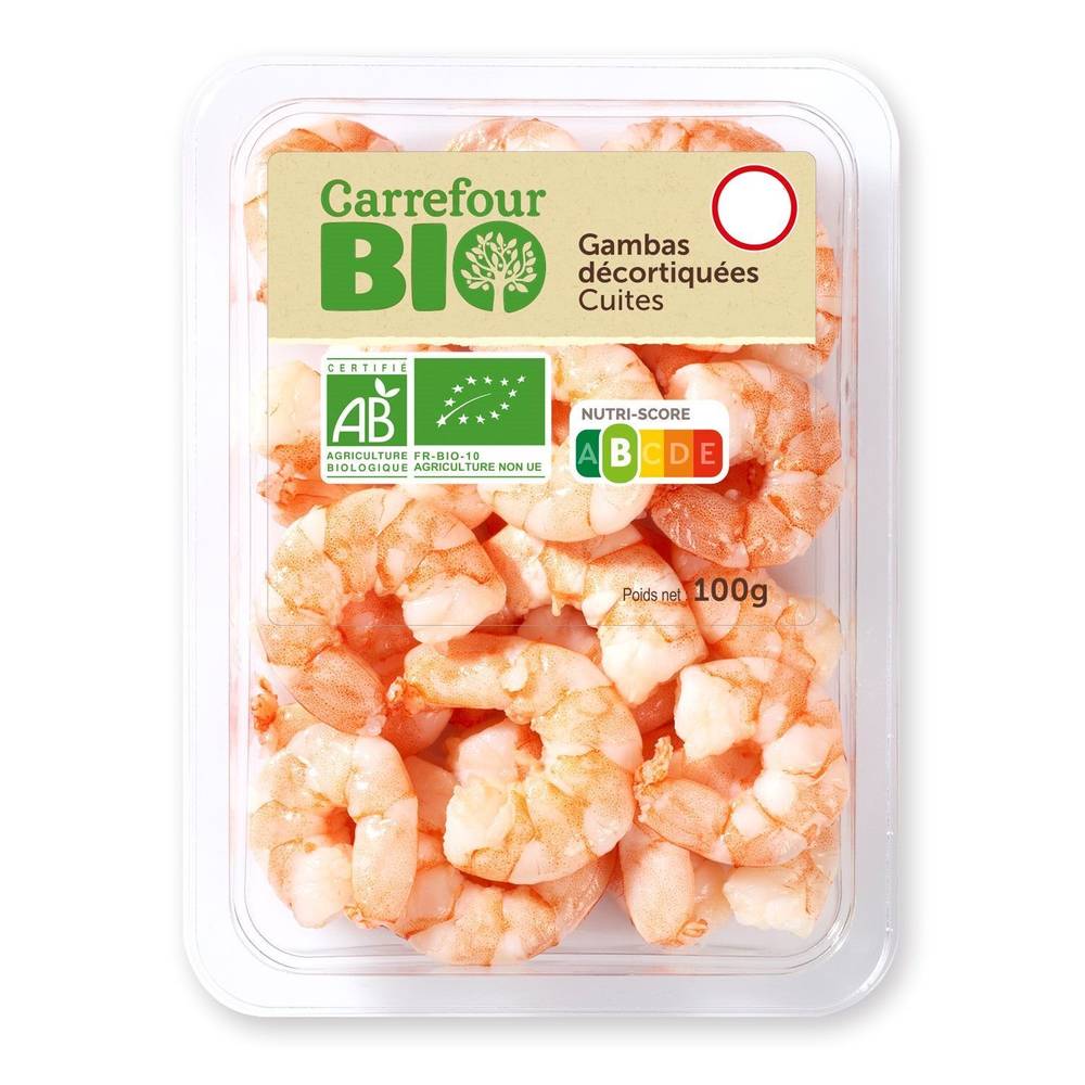 Carrefour Bio - Gambas décortiquées cuites