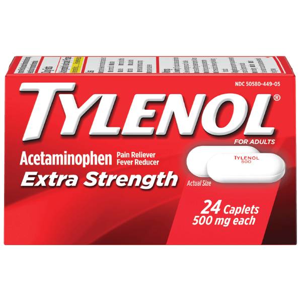 Tylenol Extra Strength Caplets 24ct