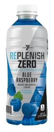 7-Select Replenish Zero Electrolyte Hydration Beverage, Blue Raspberry (28 fl oz)