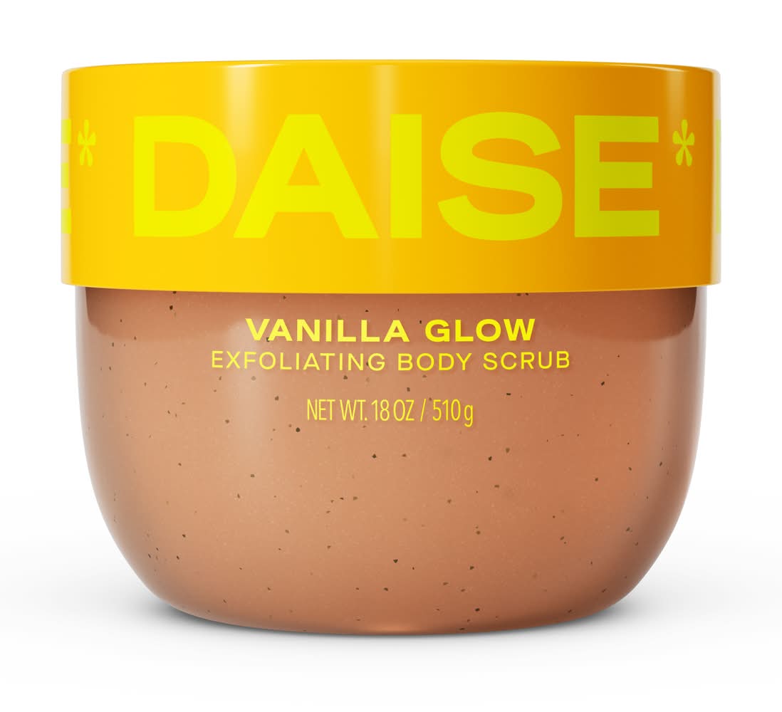 DAISE Exfoliating Body Scrub, Vanilla Glow (18 oz)