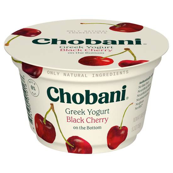 Chobani Non-Fat Greek Black Cherry on the Bottom Yogurt