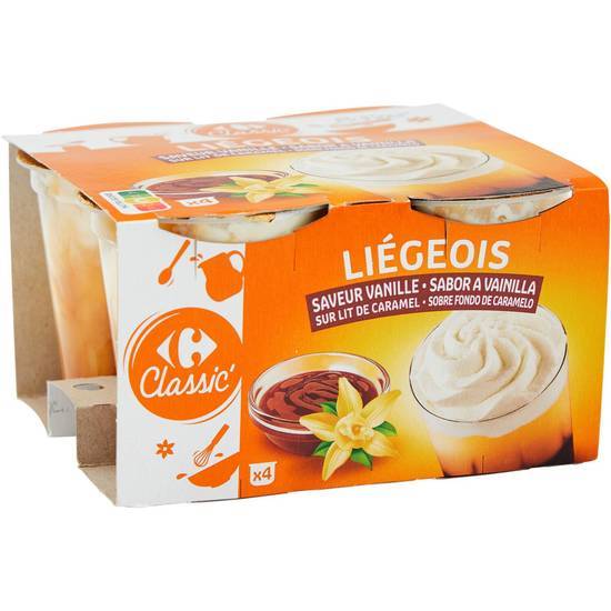 Carrefour Classic' - Liégeois (vanille - caramel)