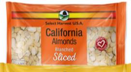 Almond Blanch Sliced - 3 Lb