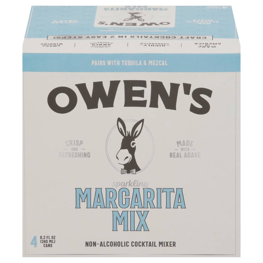 Owen's Craft Mixers Sparkling Margarita Cocktail Mixers (4 x 250 ml)