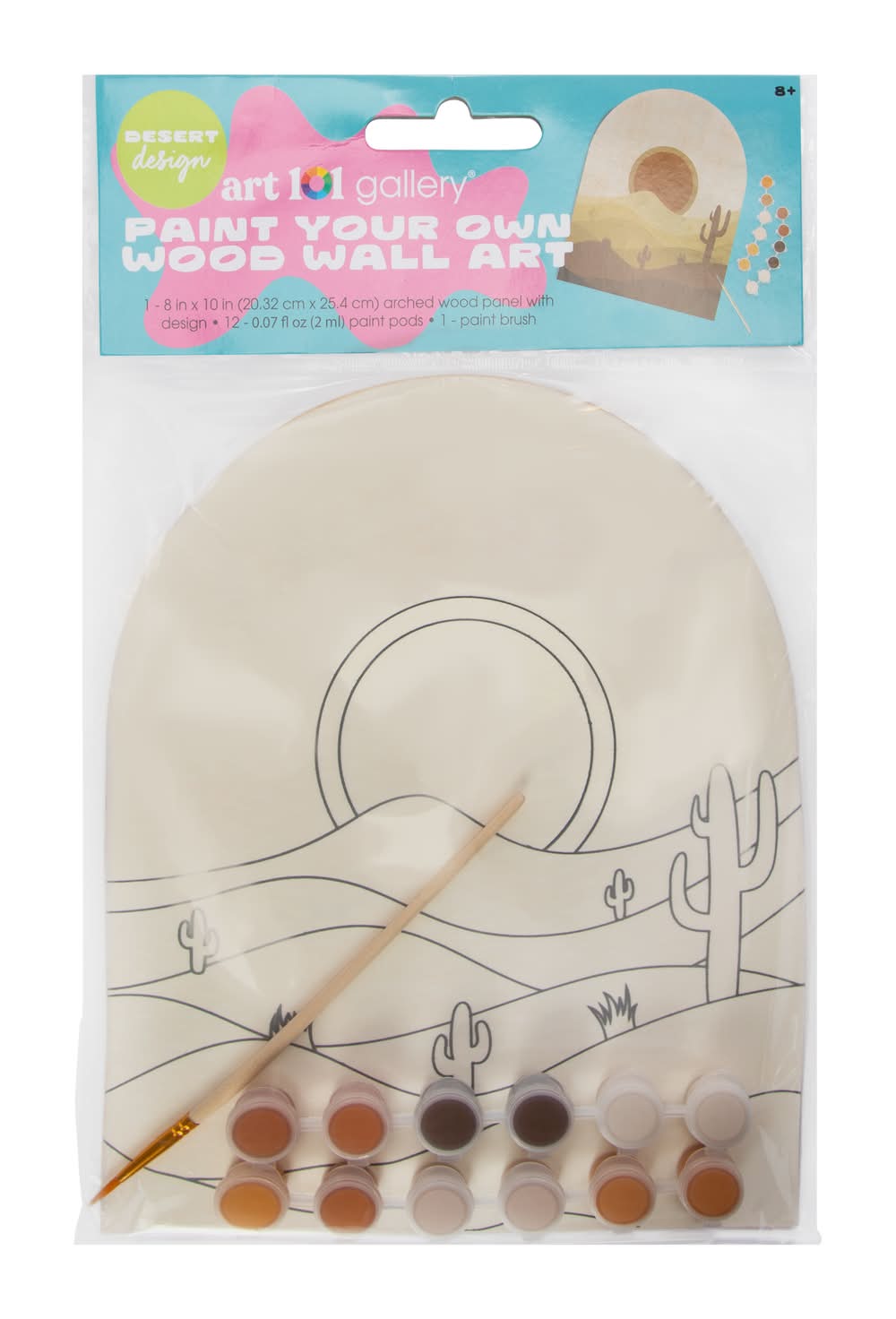 Paint Your Own Wood Wall Art Set 8in x 10in Desert