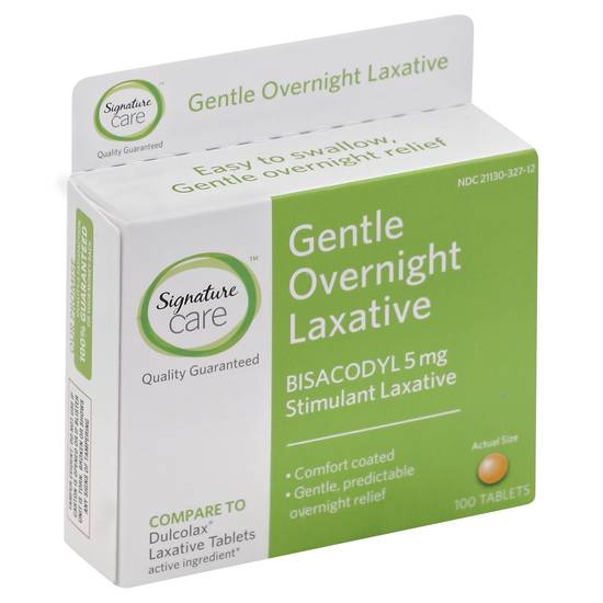 Signature Care Gentle Overnight Laxative 5 mg Tablets