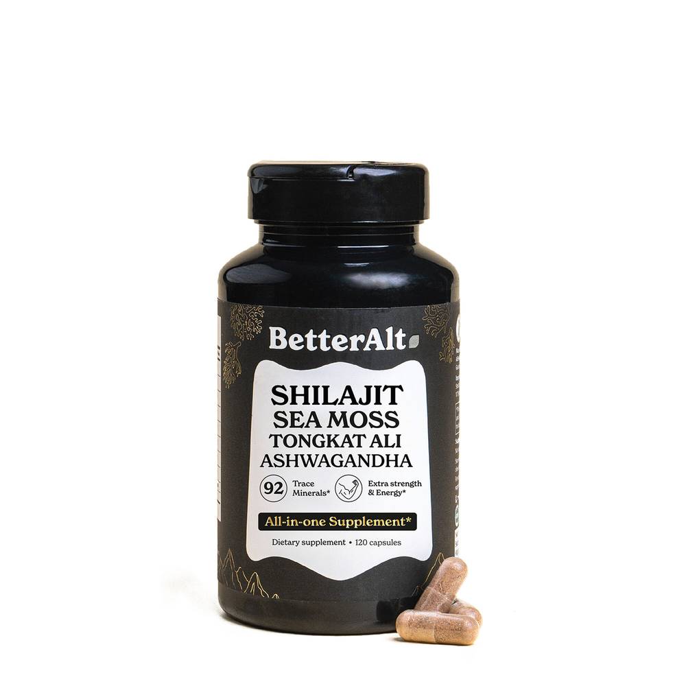 Better Alt Shilajit Sea Moss Capsules (120 ct )