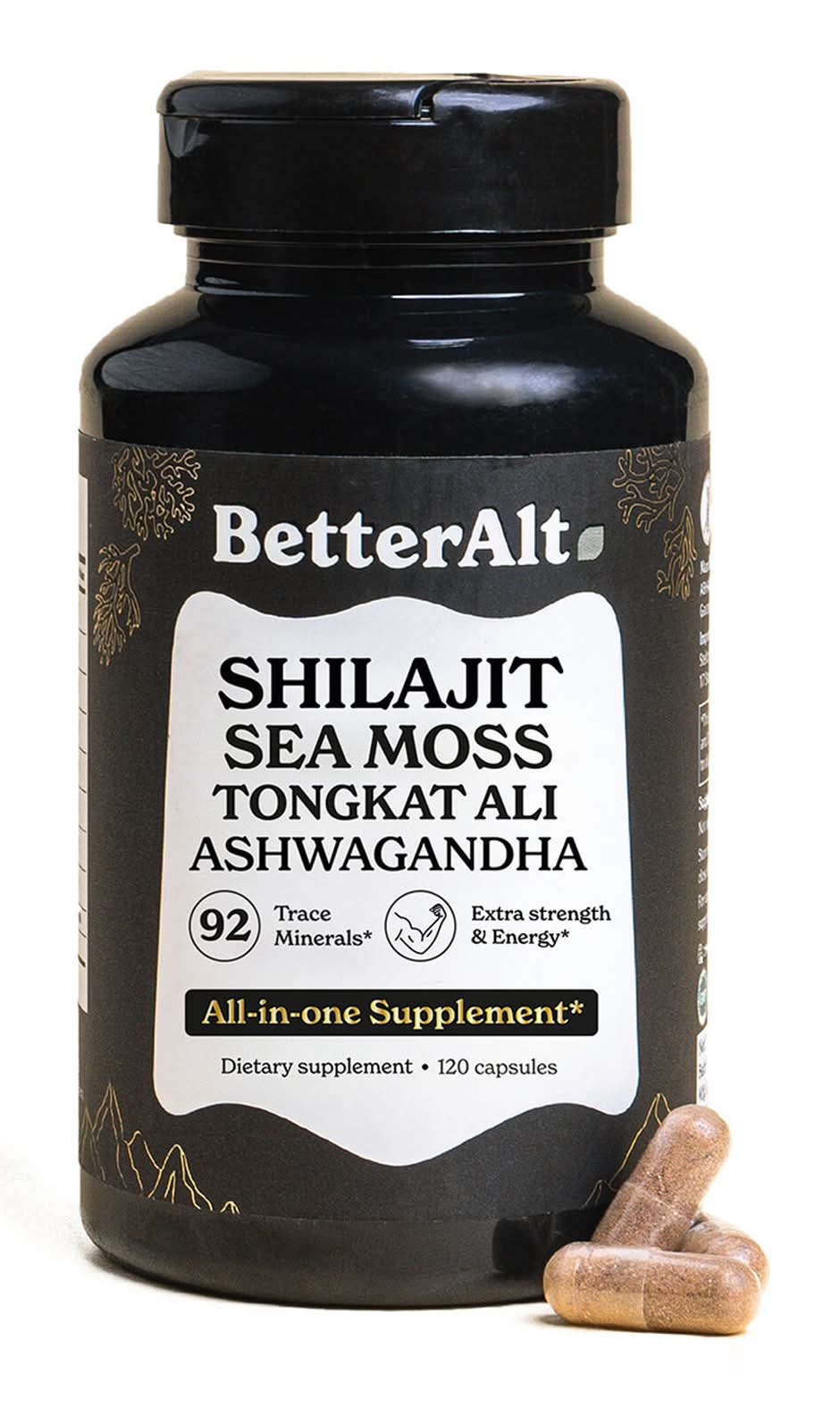 Better Alt Shilajit Sea Moss Capsules (120 ct)