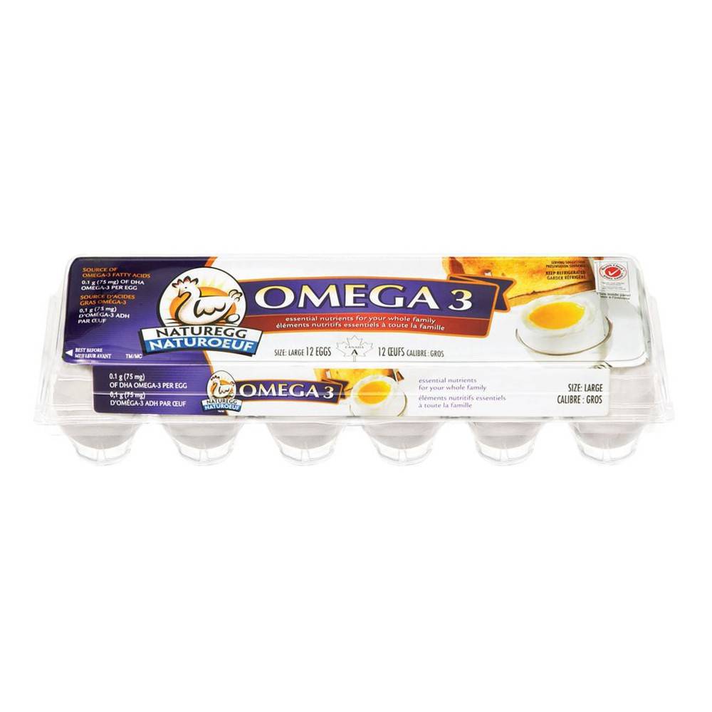 Naturegg White Eggs Large Omega 3 (610 g)