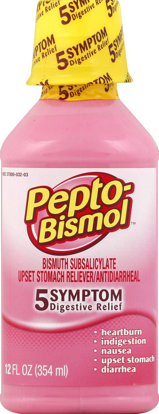Pepto-Bismol Original Upset Stomach Reliever & Antidiarrheal (12 fl oz)