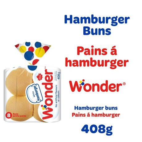 Wonder Hamburger Buns White (8 ct)