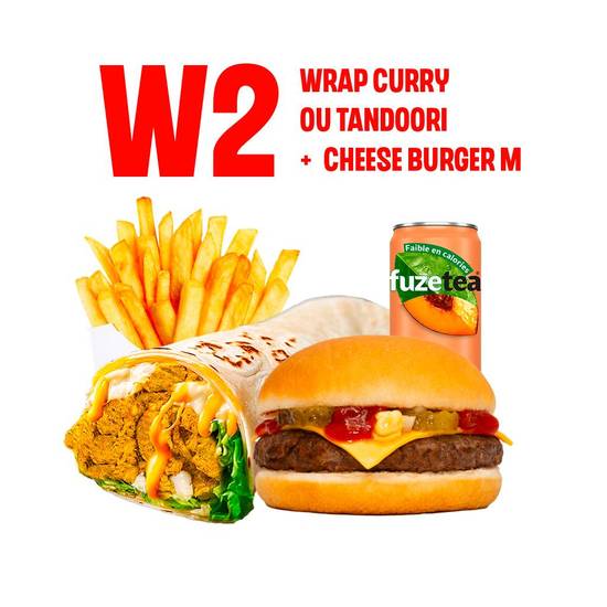 W2 - Wrap au choix + Cheese M