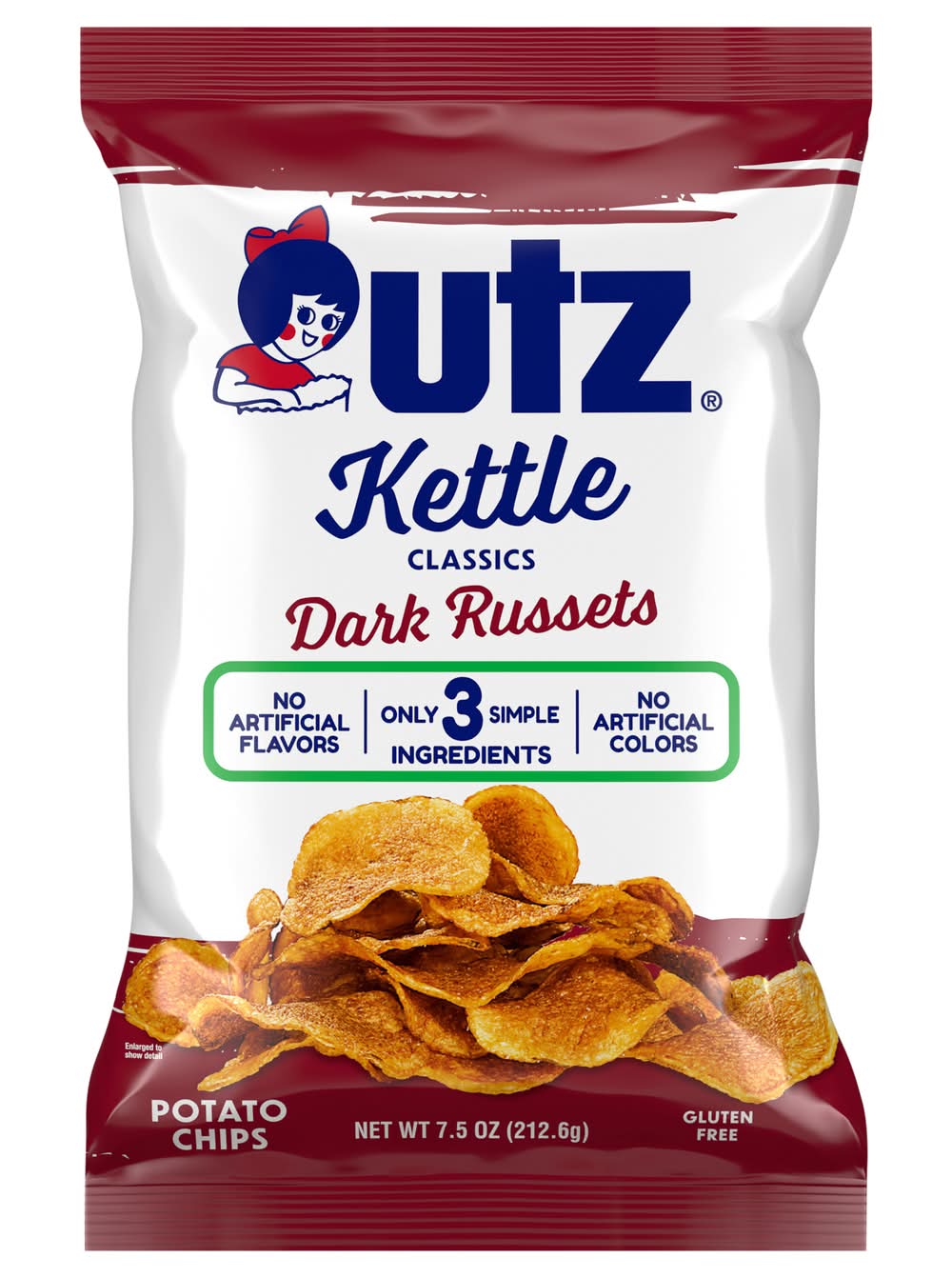 Utz Kettle Classics Dark Russets Potato Chips (7.5 oz)