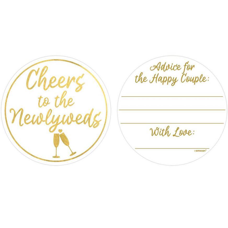 Advice For The Happy Couple Coasters, 40ct - Wedding