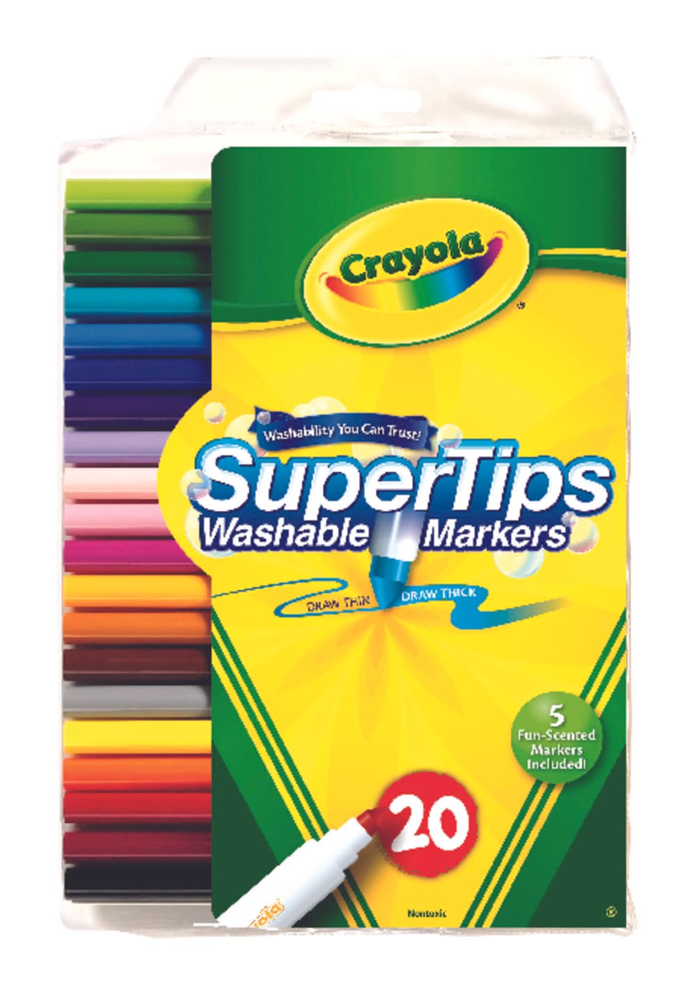 Crayola Supertips Assorted Fine Tip Markers 20 Pk