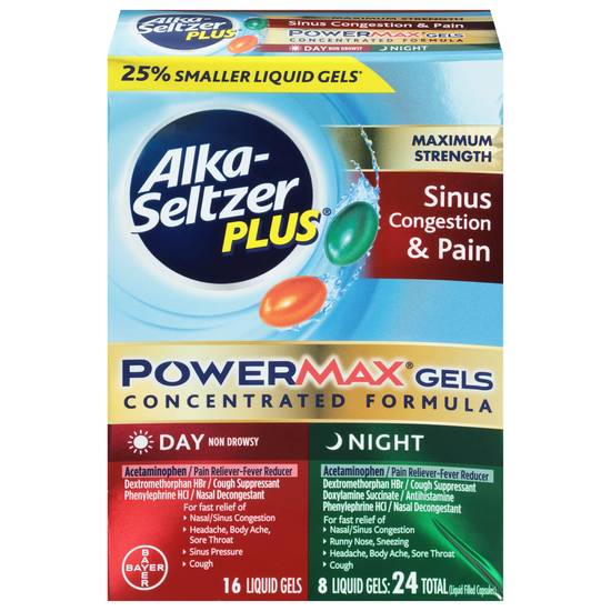 Alka-Seltzer Sinus & Cold Acetaminophen Pain Reliever (24 ct)