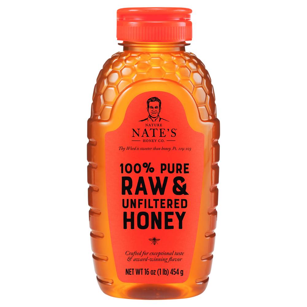 Nature Nate's Honey Co. 100% Raw & Unfiltered Honey