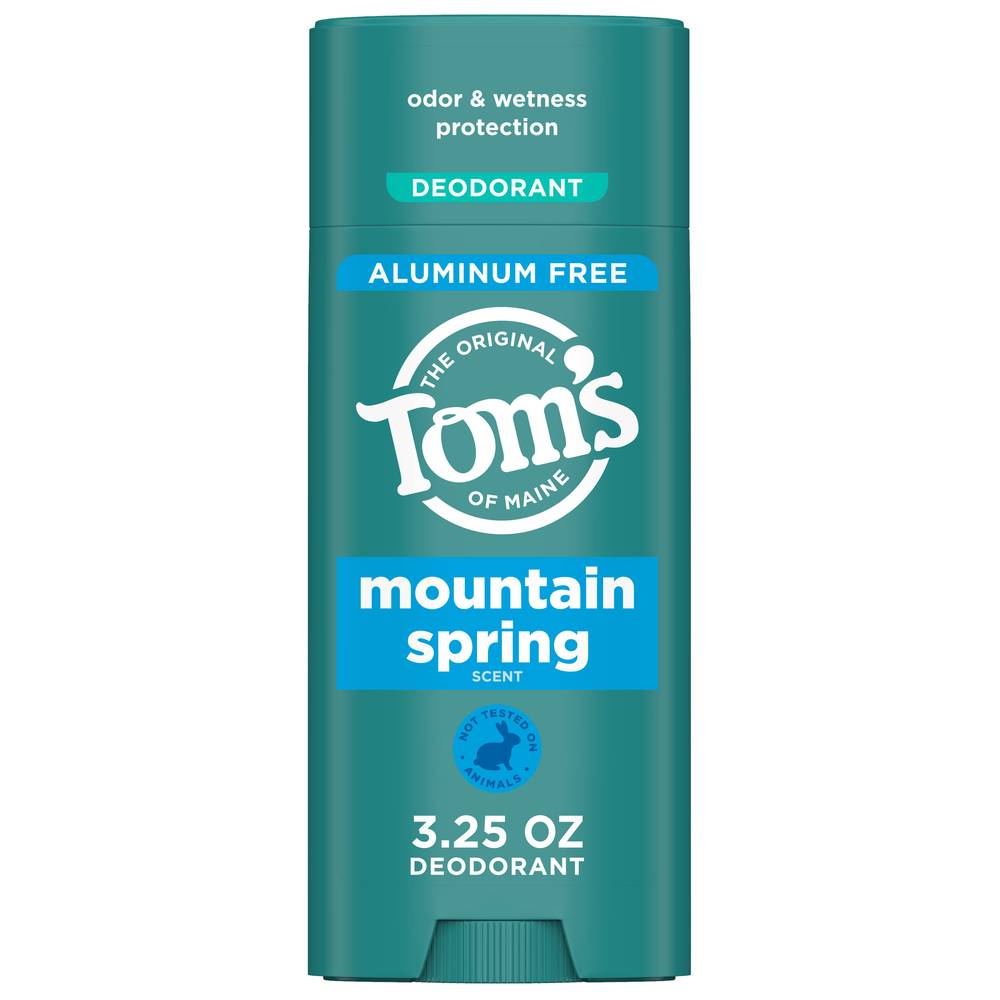 Tom's of Maine Mountain Spring Natural Deodorant For Men and Women (3.25 oz)