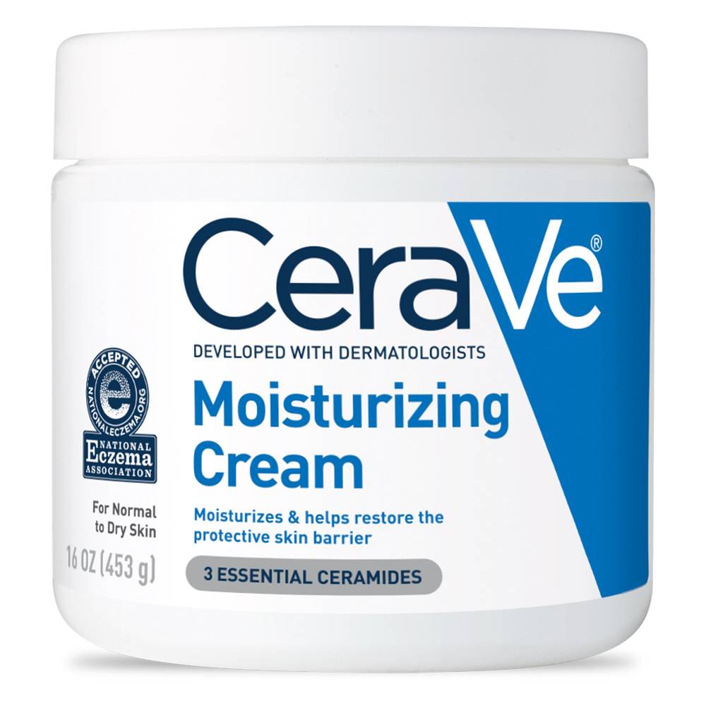 Cerave Moisturizing Cream, Body And Face Moisturizer, 16 Oz