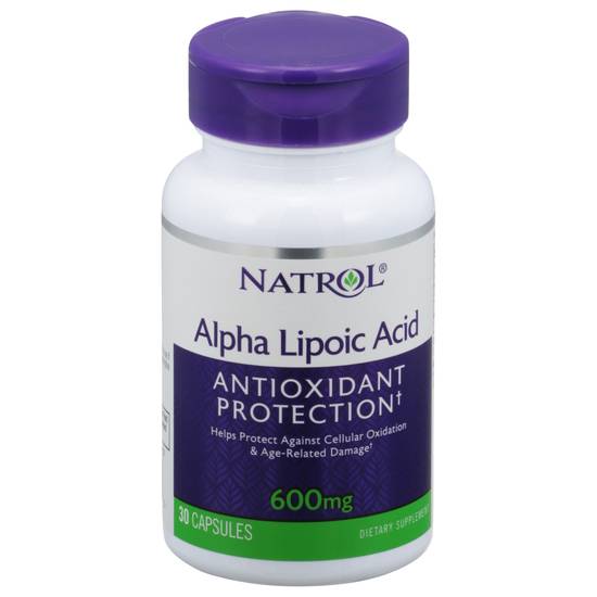 Natrol Alpha Lipoic Acid 600 Mg, (30 cts)