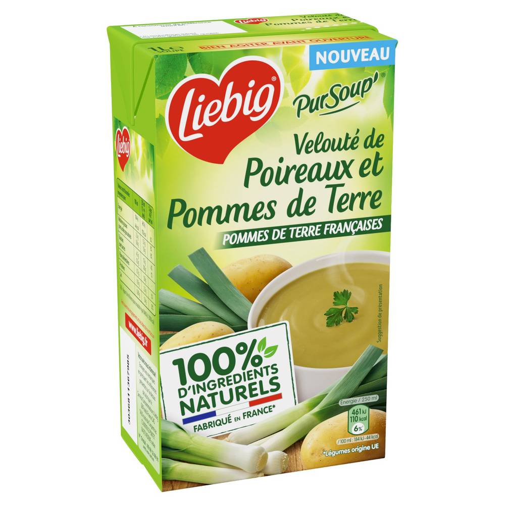 Liebig - Soupe velouté de poireaux et pommes de terre (1L)