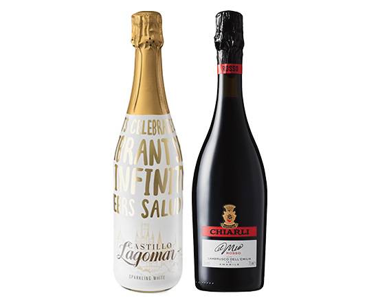 406902：【QC限定】赤・白のスパークリングワイン2本セットB / Red And White Sparkling Wine Set 【B】 (2types Of Wine)