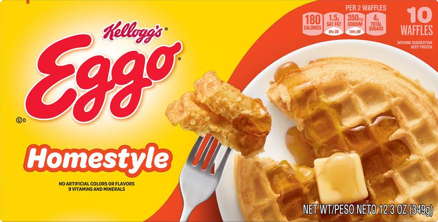 Eggo Kellogg's Homestyle Waffles (10 ct)