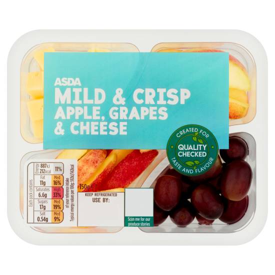 ASDA Mild & Crisp Apple Grapes & Cheese (150g)