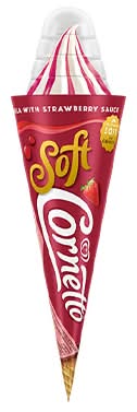 Cornetto Soft Cone Ice Cream, Strawberry