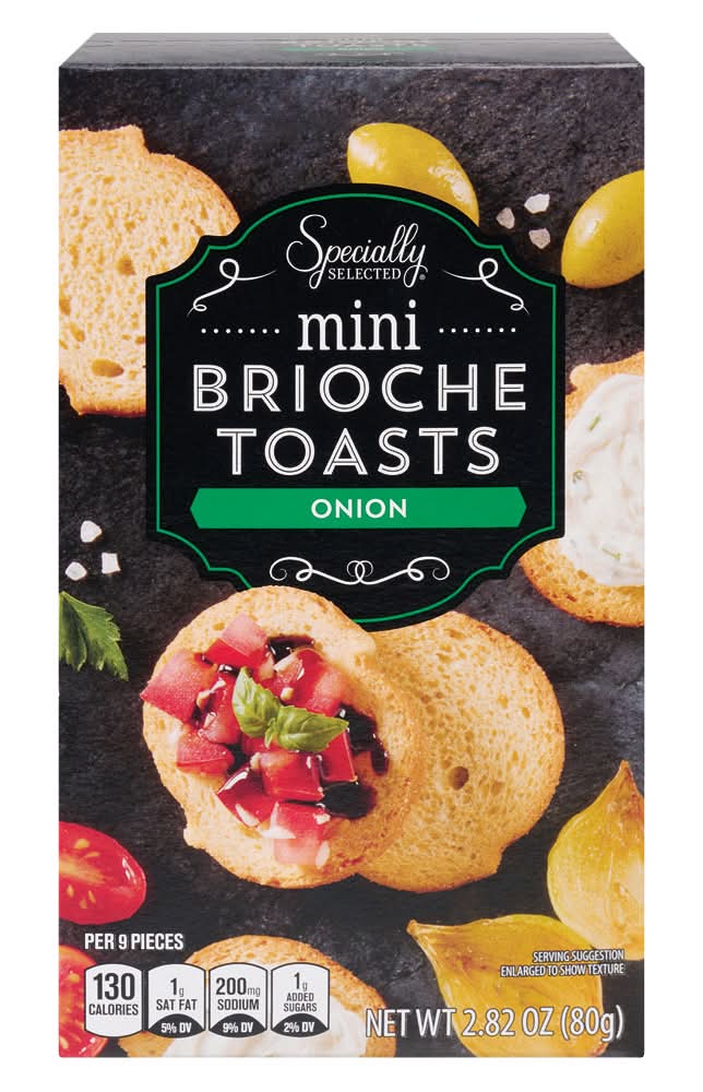 Specially Selected Mini Onion Brioche Toast Crackers (2.82 oz)