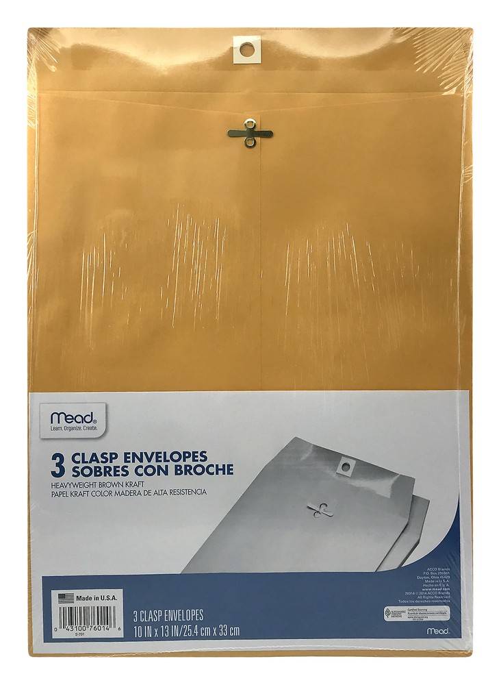 Mead Clasp Envelopes (3 ct)