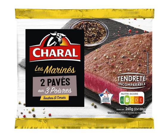 Charal - Pave boeuf 3 poivres (2 pièces )