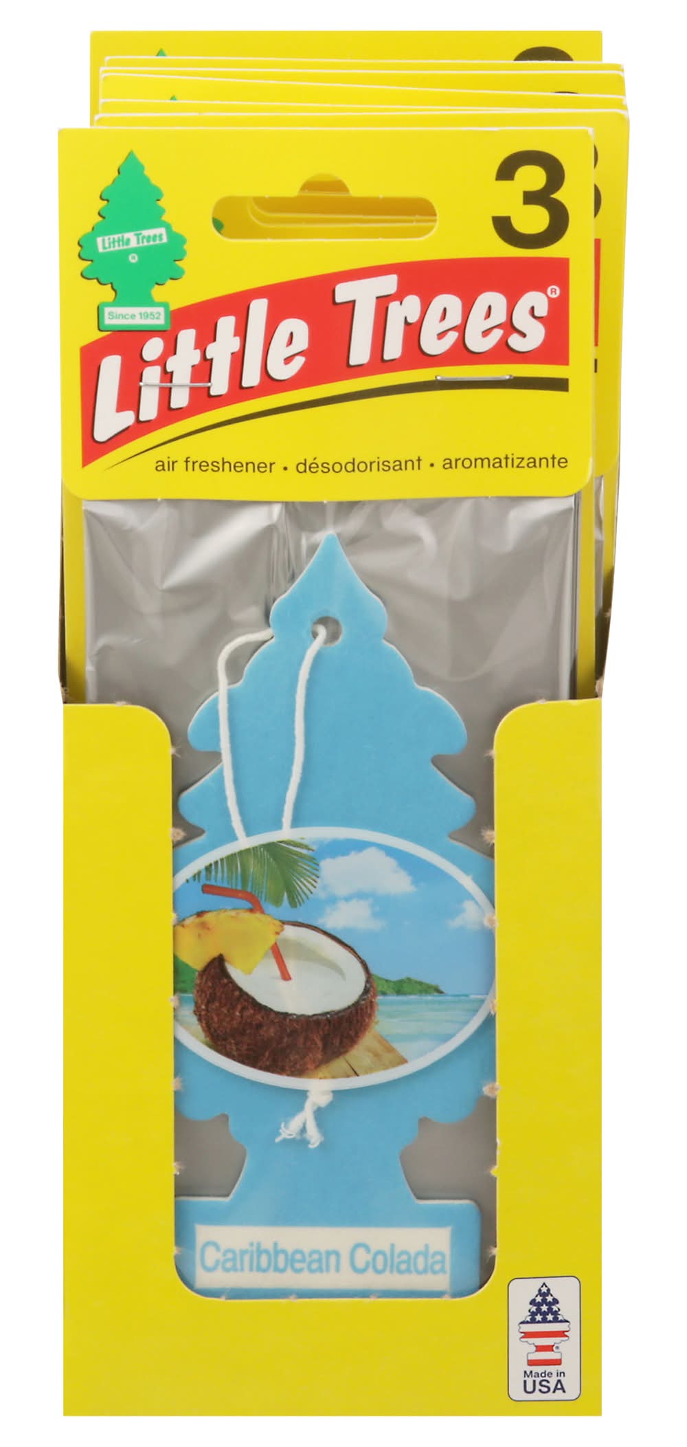 Little Trees Car Air Freshener Bags, Caribbean Colada (1.6 oz, 7 ct)