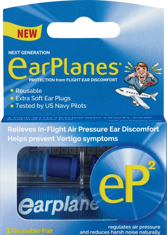 Earplanes Ear Plugs, Medium