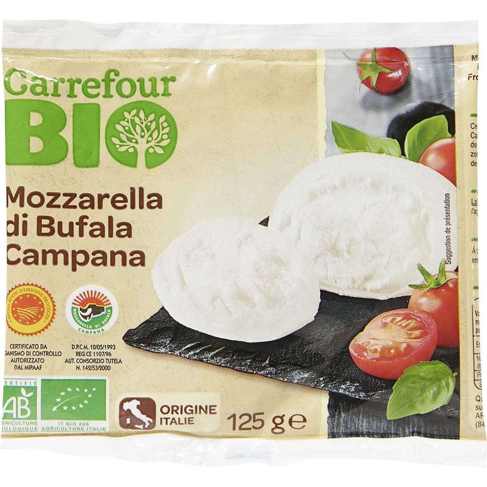 Carrefour Bio - Fromage de mozzarella di bufala campana