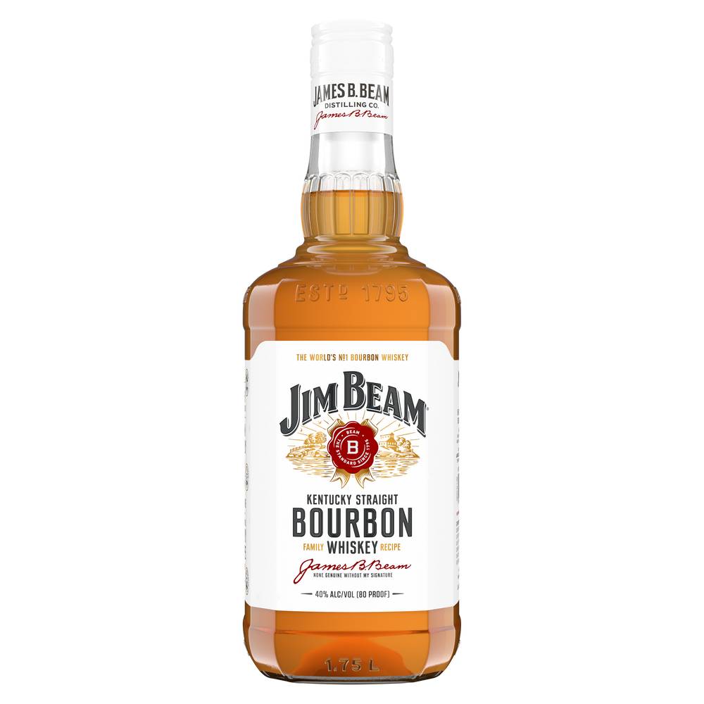 Jim Beam Kentucky Straight Bourbon Whiskey (1.75 L)