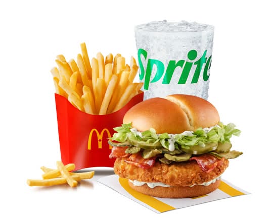 Bacon Triple Pickle McCrispy Extra Value Meal [980-1190 Cals]