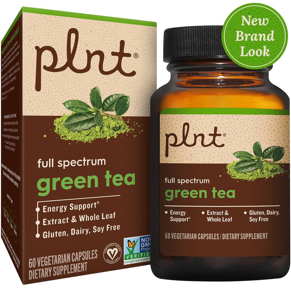 plnt Full Spectrum Green Tea Vegetarian Capsules (60 ct)