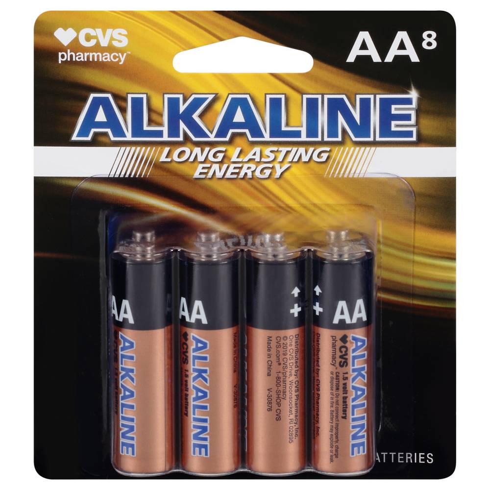 CVS Pharmacy Aa Alkaline Batteries 8