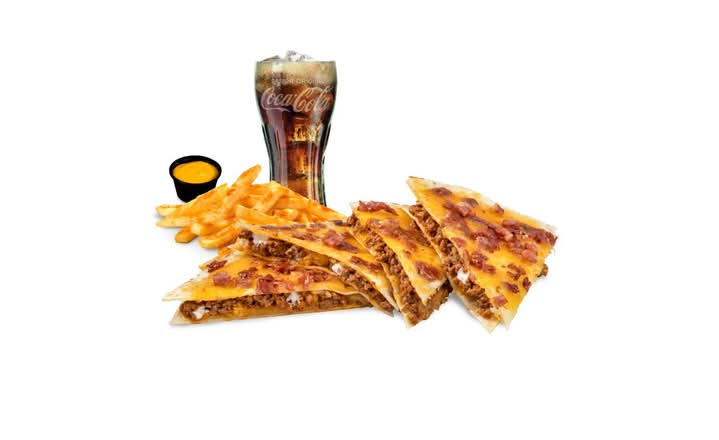 Menú Quesadilla Deluxe Cheese + Bacon