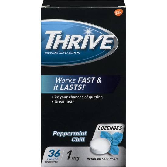 Thrive Nicotine Replacement Peppermint Chill Lozenges (36 units)